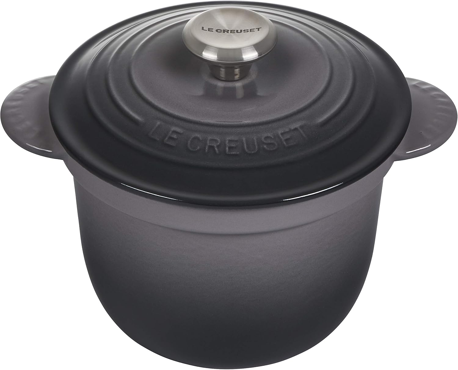 Le Creuset 2 1/4 Qt. Rice Pot w/Stainless Steel Knob & Stoneware Insert - Oyster