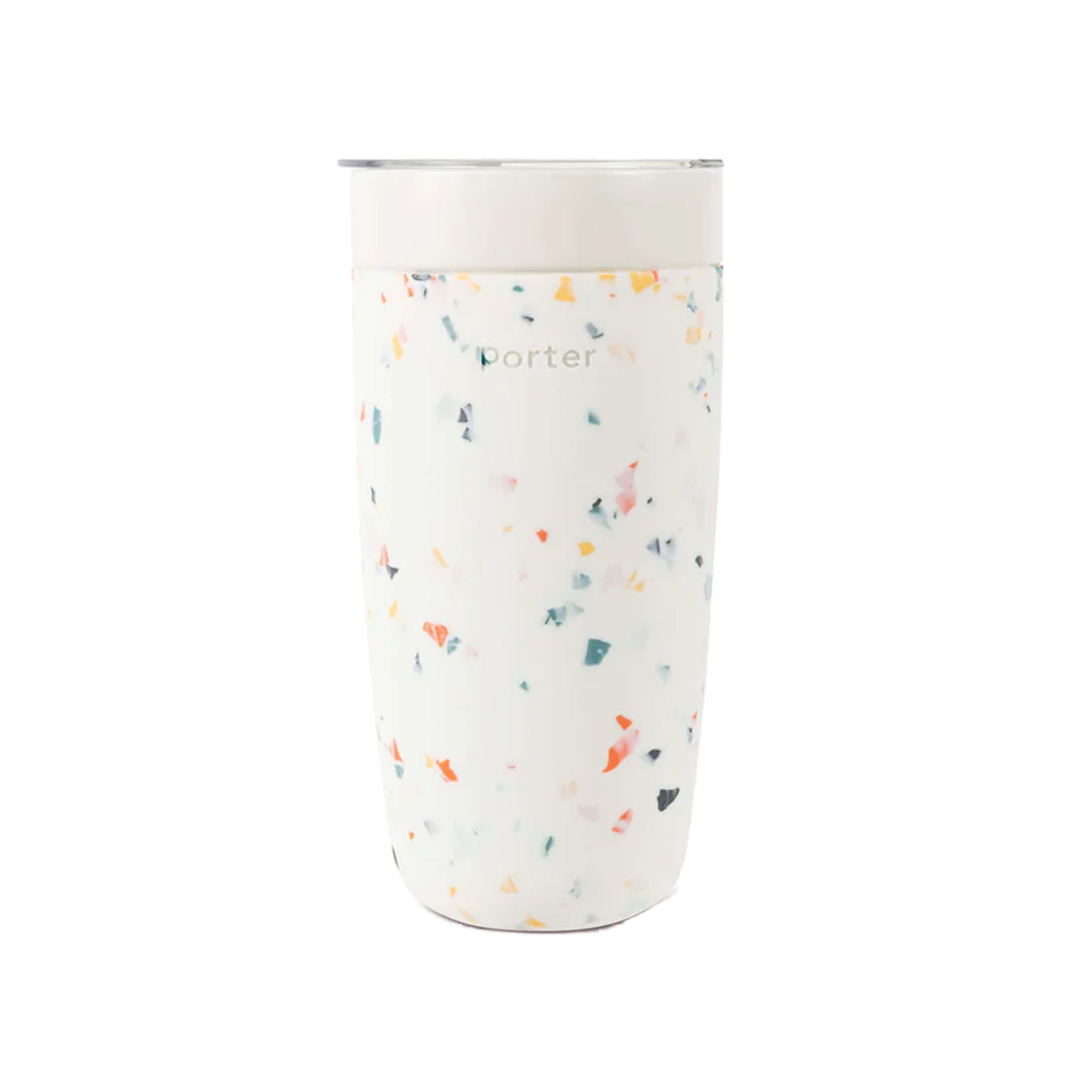 Porter Ceramic Insulated Tumbler in Terrazzo Cream