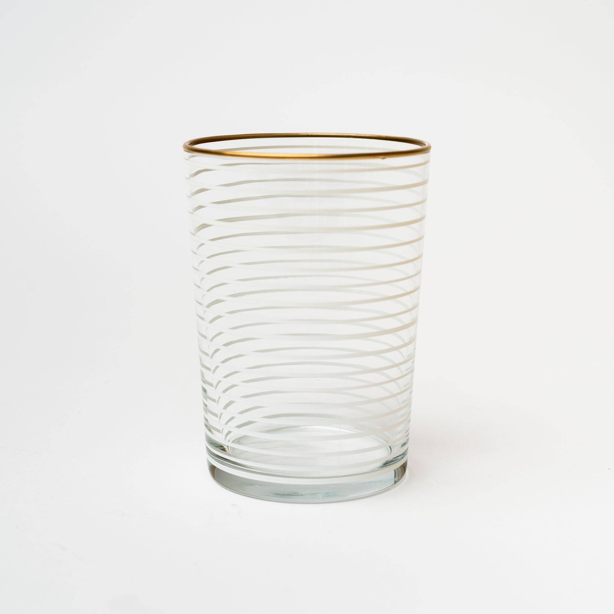 White Panorama Water Glass