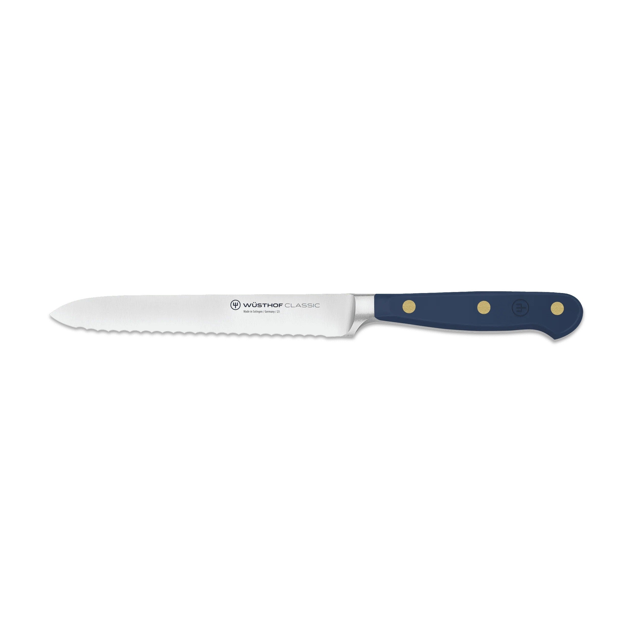 Wusthof Classic - 5" Serrated Utility Knife - Color Options & Engraving Available