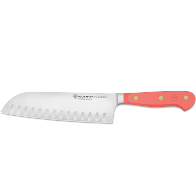 Wusthof Classic - 7" Hollow Edge Santoku Knife - Color Options & Engraving Available