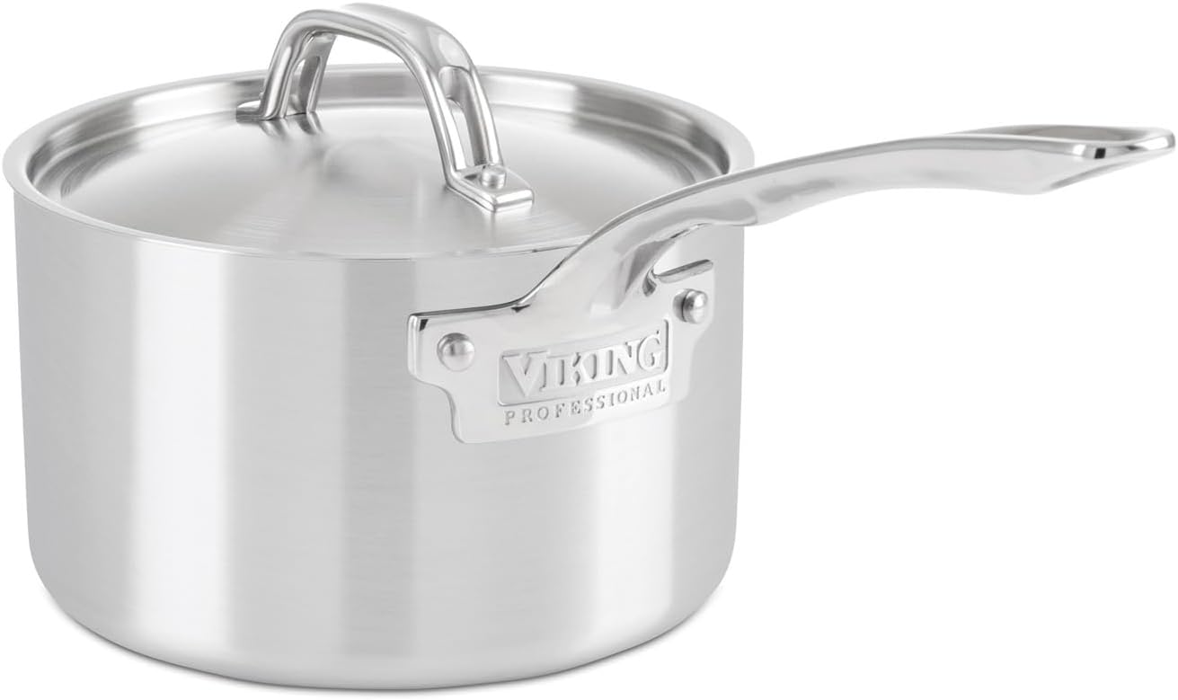 Viking 5-Ply Professional - 3 Qt. Sauce Pan w/Lid - Satin Finish