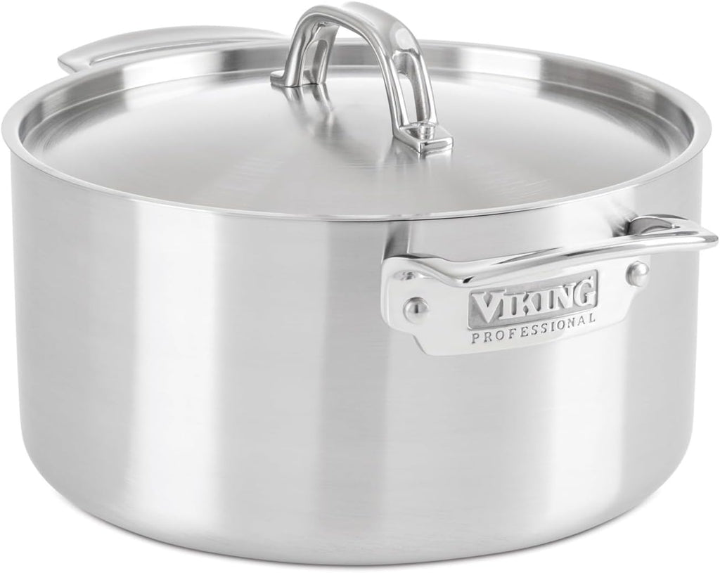 Viking 5-Ply Professional - 8 Qt. Stock Pot w/Lid - Satin Finish