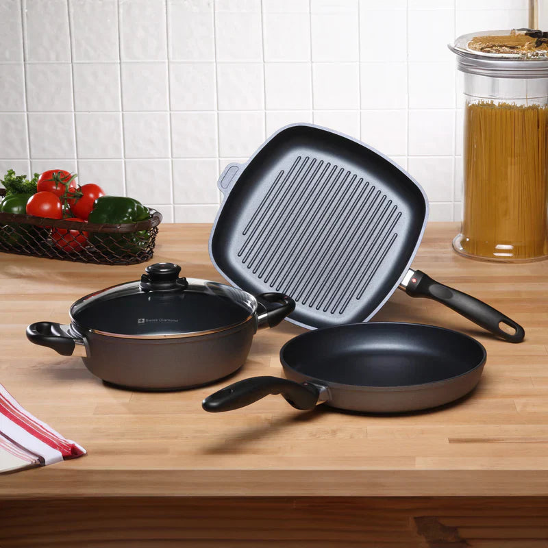 Swiss Diamond - 4 Pc. HD Nonstick Induction Cookware Set