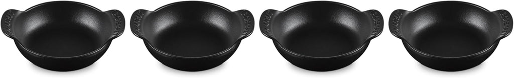 Le Creuset Set of 4 - 1/3 Qt. Mini Round Braiser - Gourmand Collection - Matte Black