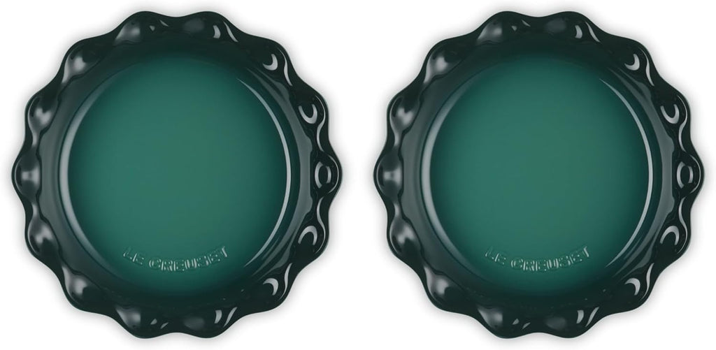 Le Creuset Set of 2 - 9" Heritage Fluted Pie Dish - Artichaut