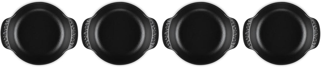 Le Creuset Set of 4 - 1/3 Qt. Mini Round Braiser - Gourmand Collection - Matte Black