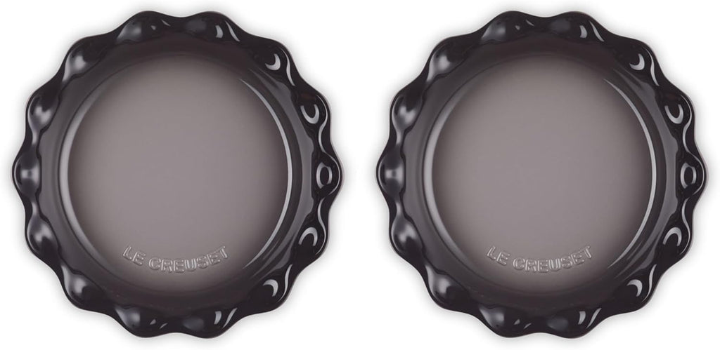 Le Creuset Set of 2 - 9" Heritage Fluted Pie Dish - Oyster