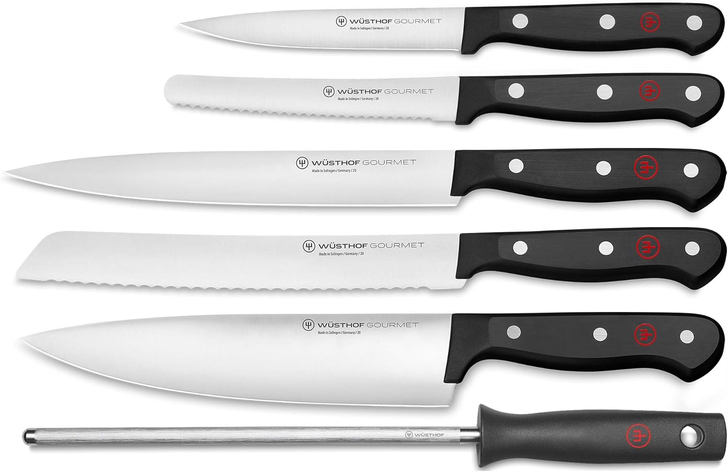 Wusthof Gourmet - 7 Pc. Knife Block Set, Beech Wood