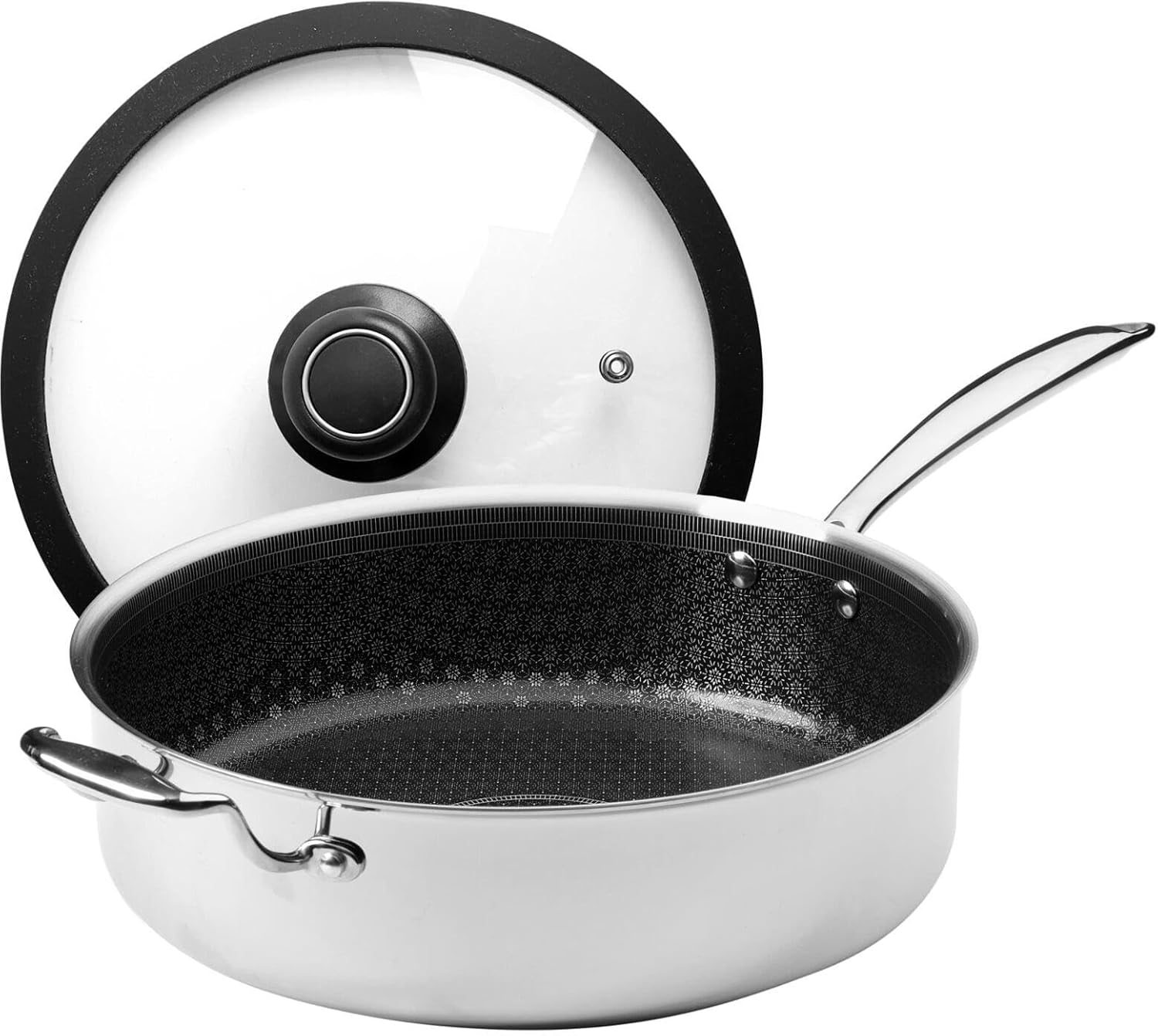 Black Cube CeramicQR 11" Saute Pan w/Lid