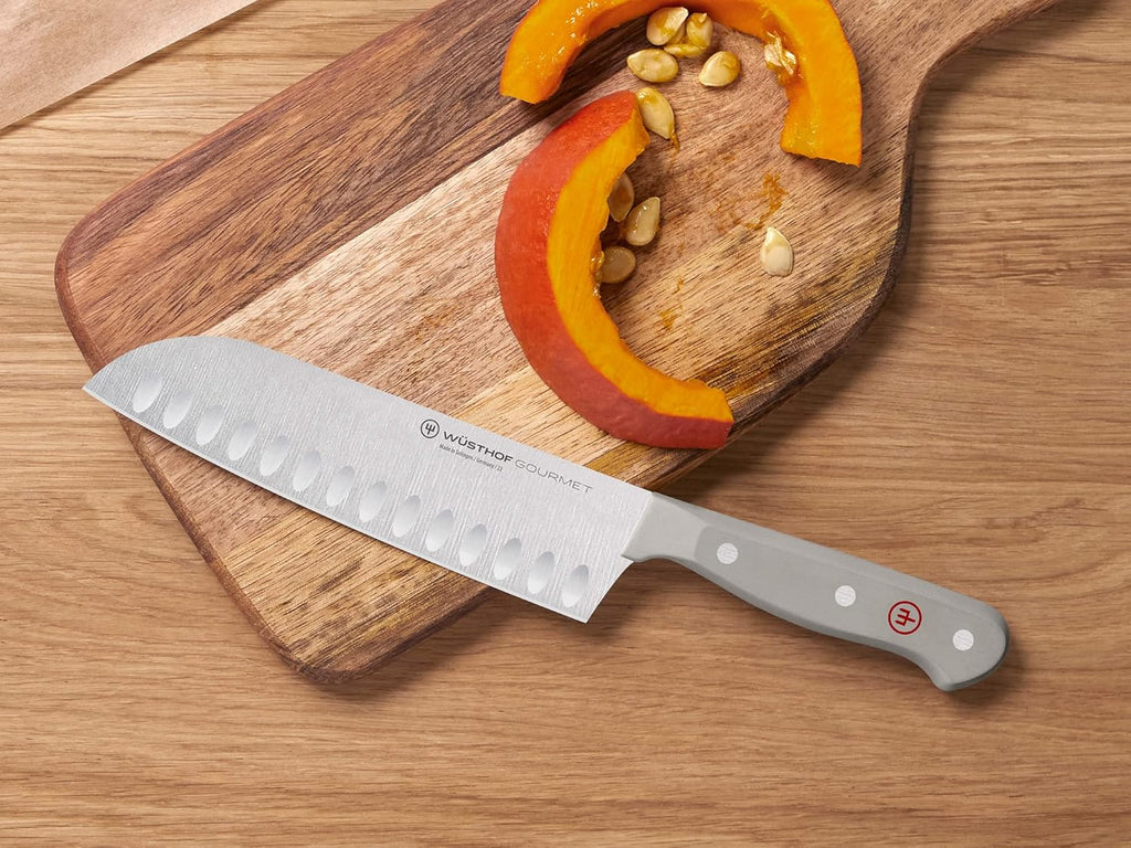 Wusthof Gourmet Grey - 7" Santoku Knife w/Hollow Edge