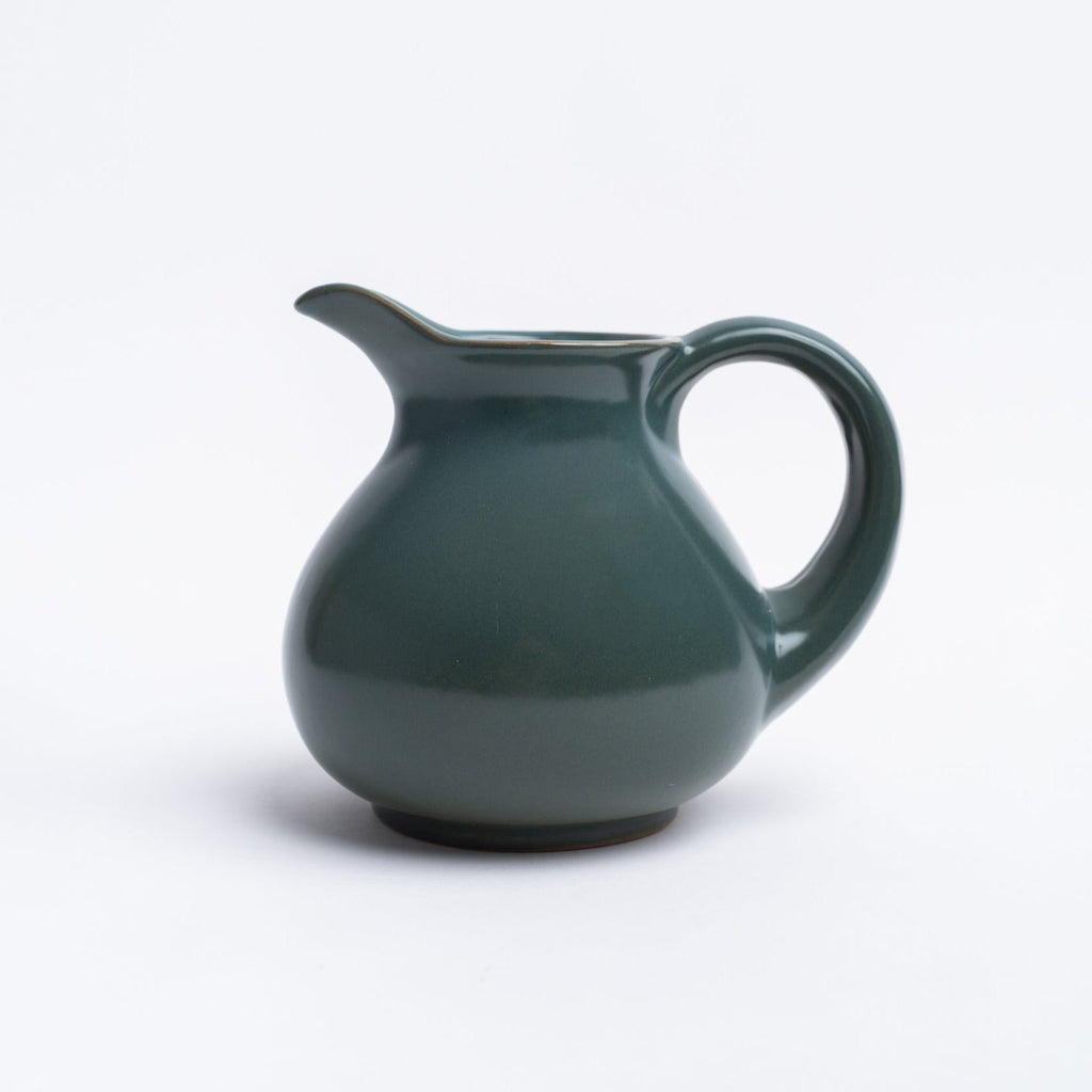 Vintage Green Glazed Pitcher