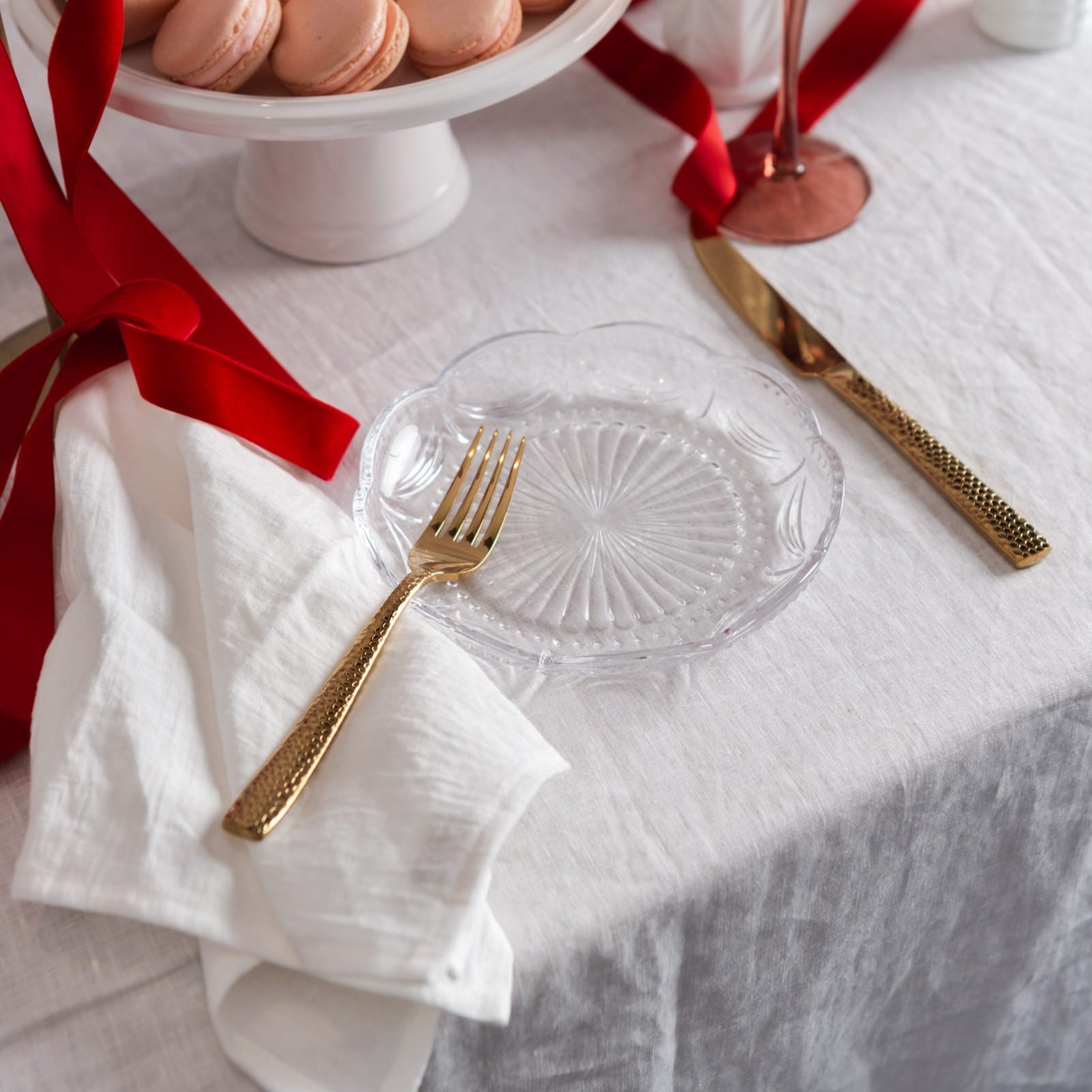 Hammered Brass Flatware
