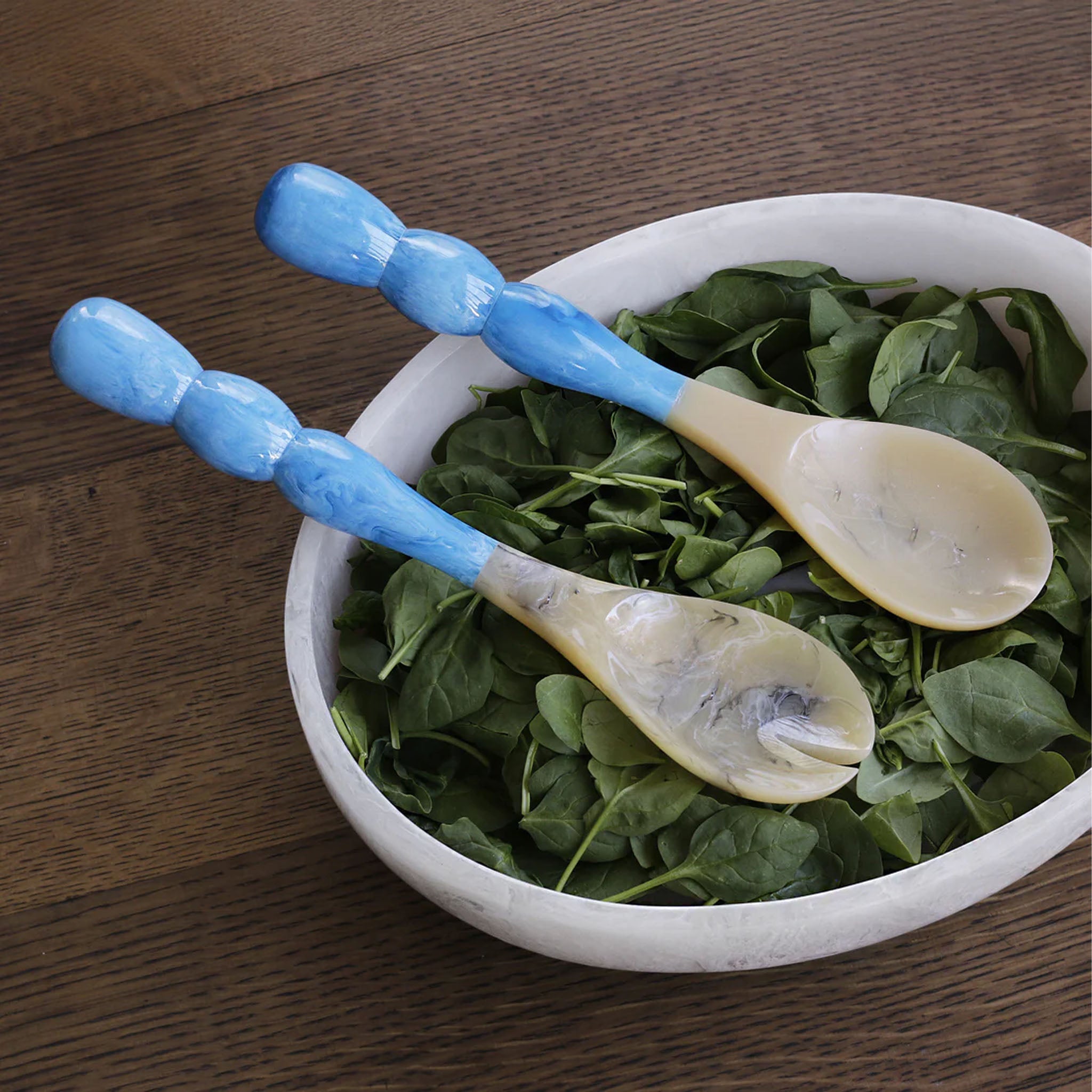 Beatriz Ball Rio Bubble Salad Servers in Blue