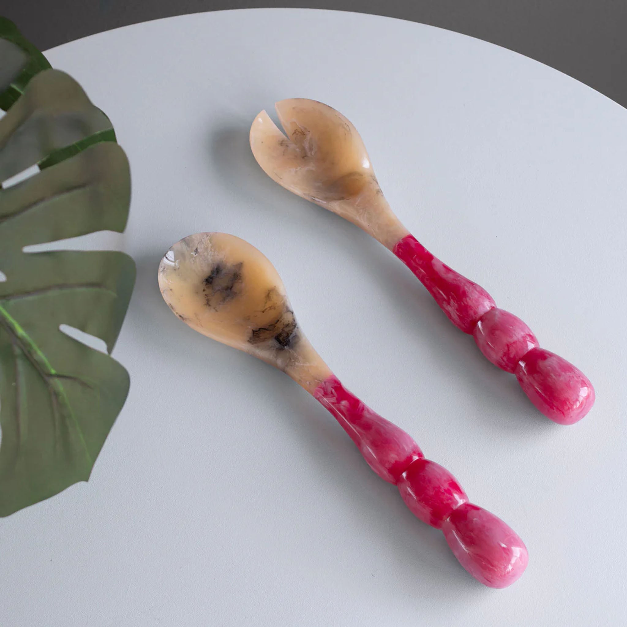 Beatriz Ball Rio Bubble Salad Servers in Pink