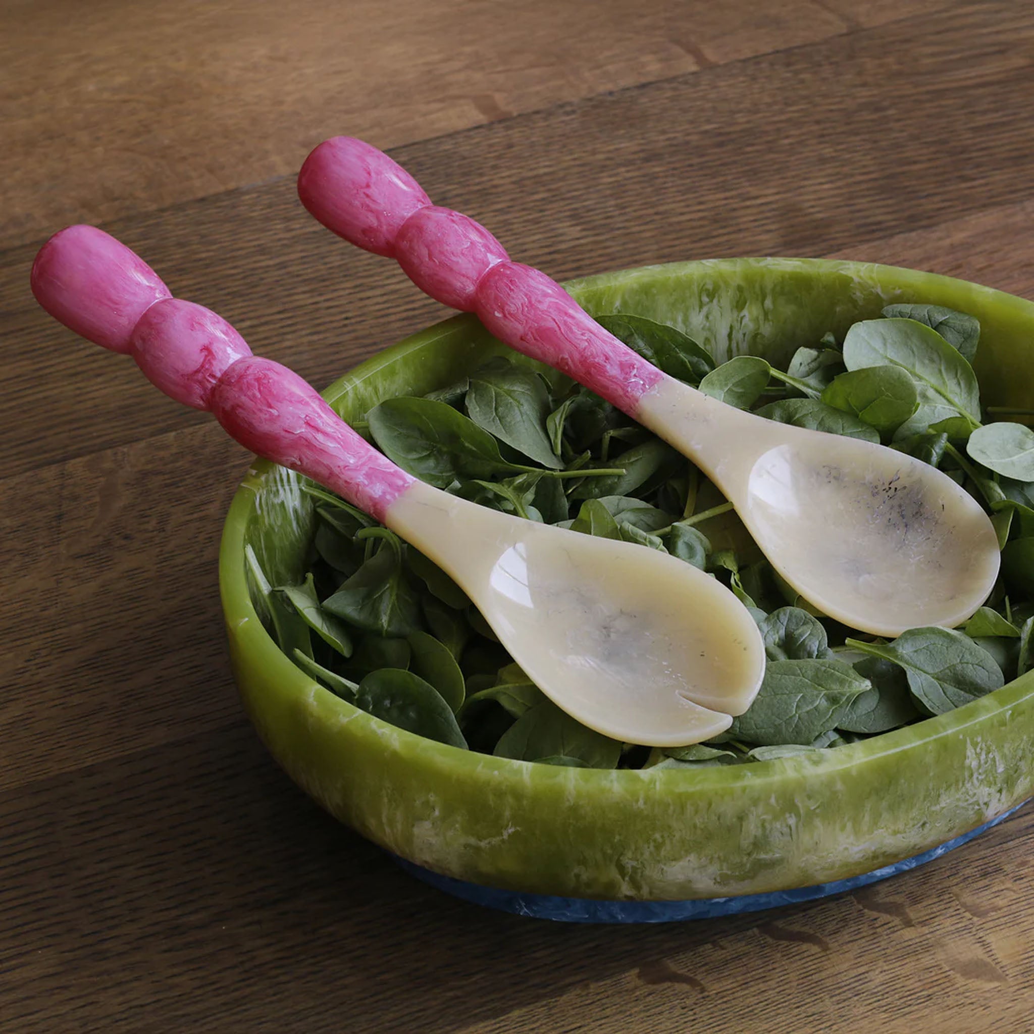 Beatriz Ball Rio Bubble Salad Servers in Pink