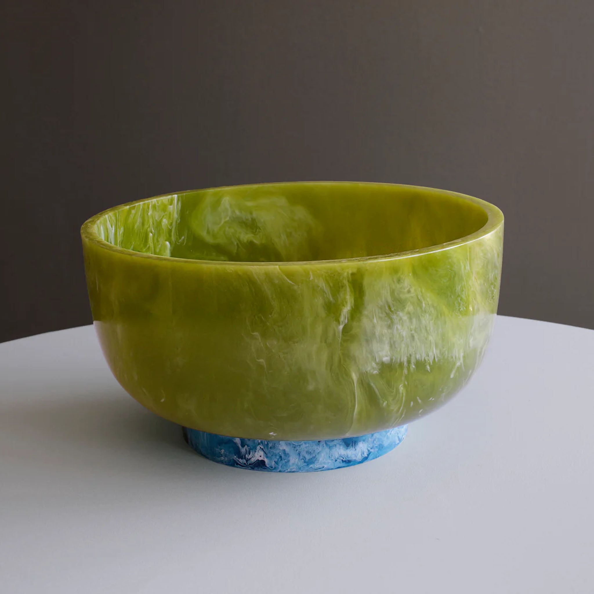 Beatriz Ball Rio Resin Large Bowl in Green & Blue