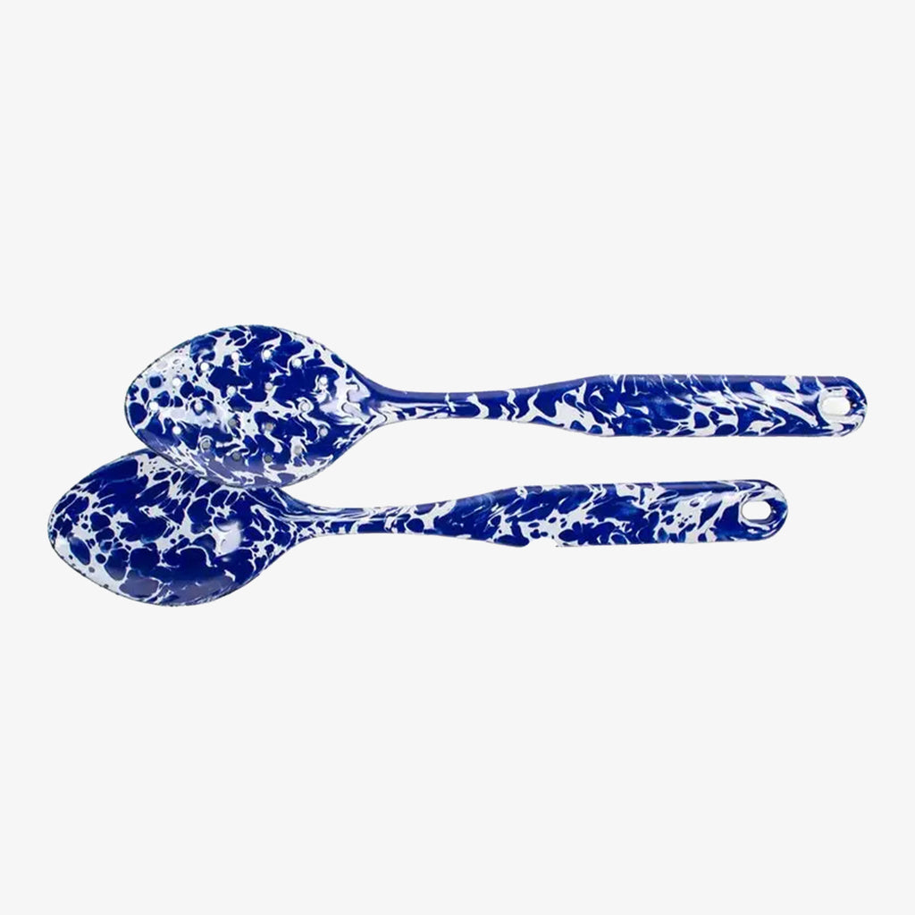 Cobalt Swirl Enamelware Spoon Set