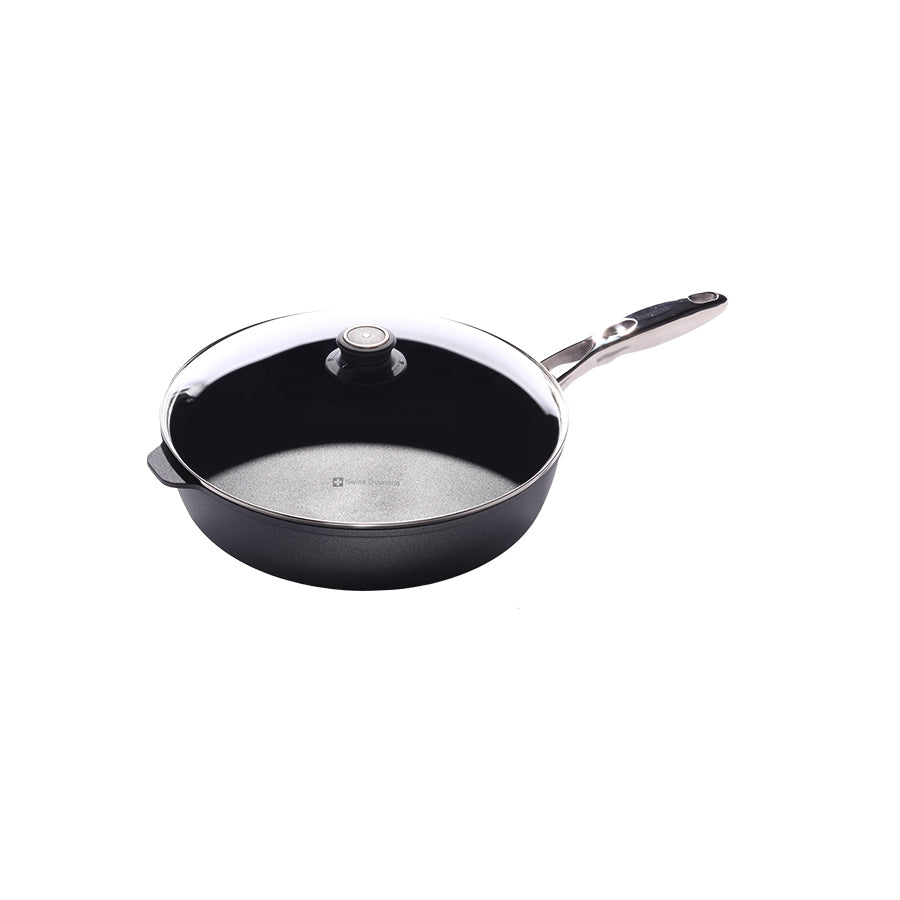 Swiss Diamond - 12.5" Saute Pan w/Stainless Steel Handle & Glass Lid